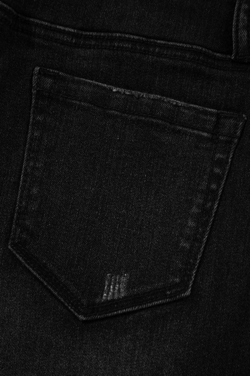 High - Waisted Wide - Leg Vintage Wash Jeans - Body Central