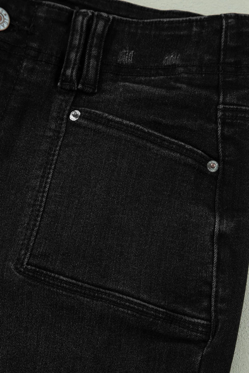 High - Waisted Wide - Leg Vintage Wash Jeans - Body Central