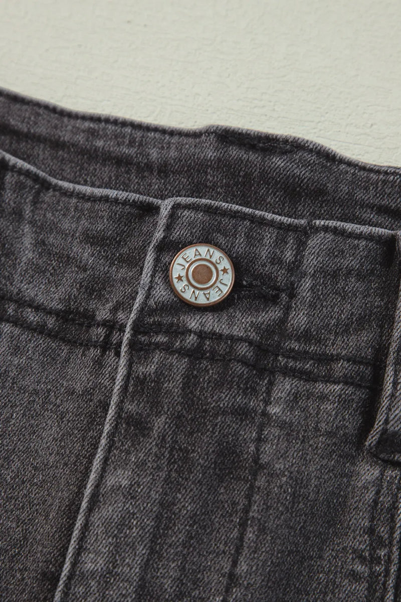 High - Waisted Wide - Leg Vintage Wash Jeans - Body Central