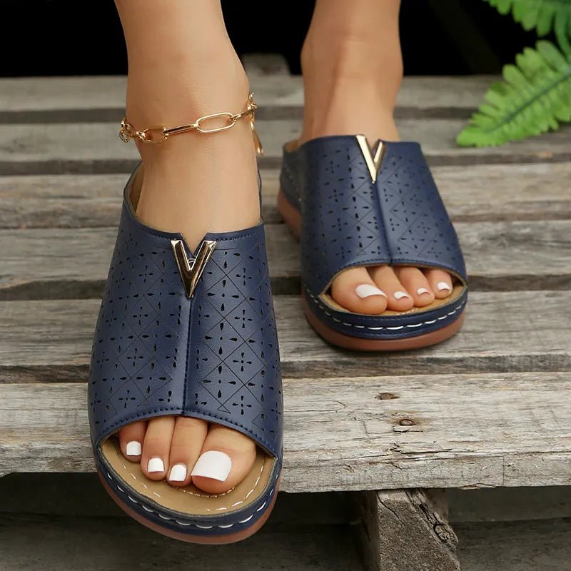 Women's Summer Open Toe Flat Sandals - Body Central