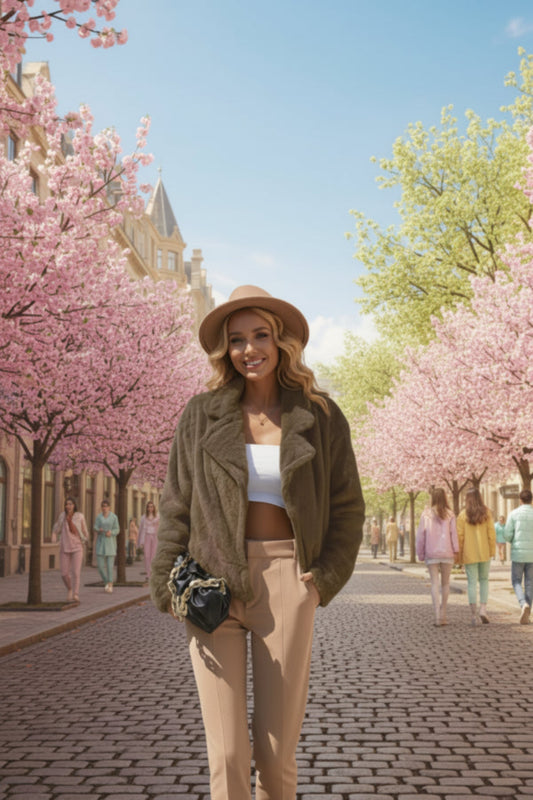 Plush Open Front Dropped Shoulder Jacket - Body Central