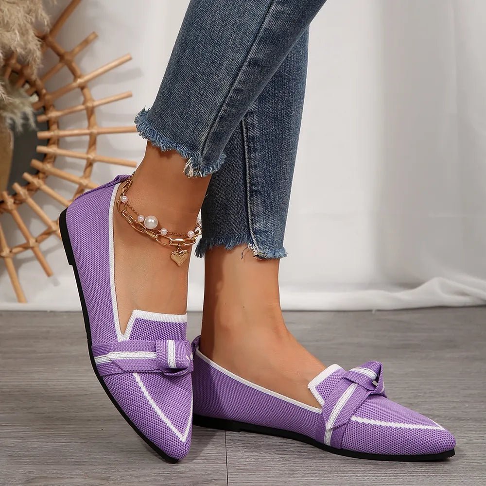 Point Toe Mesh Flat Slip - Ons - Body Central