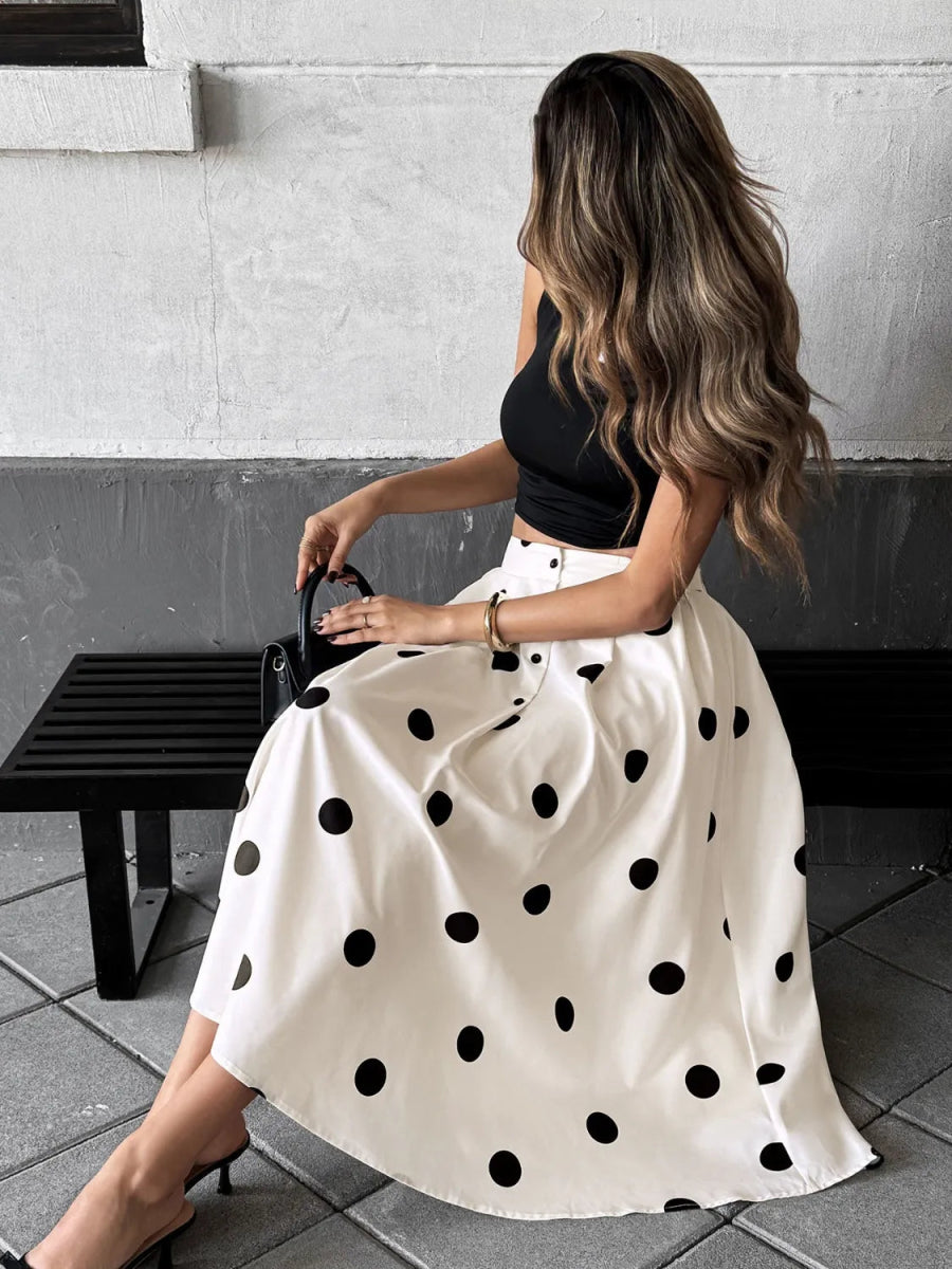 Polka Dot Skirt - Body Central