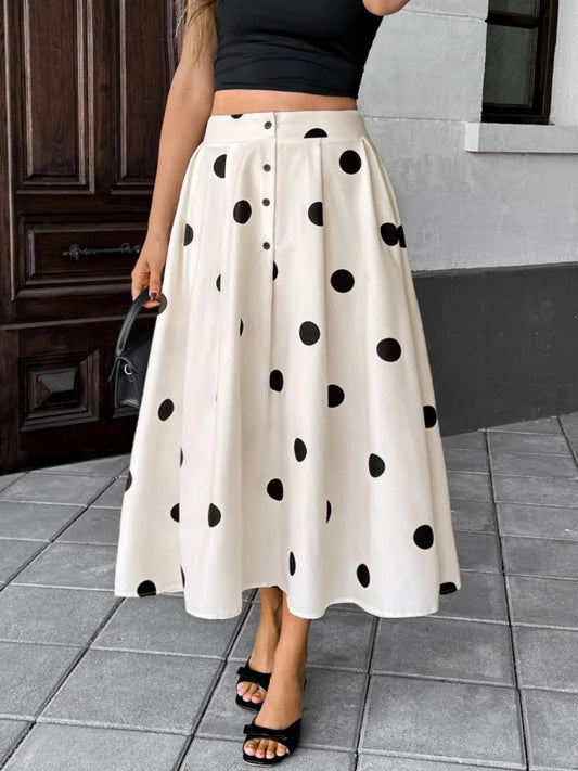 Polka Dot Skirt - Body Central