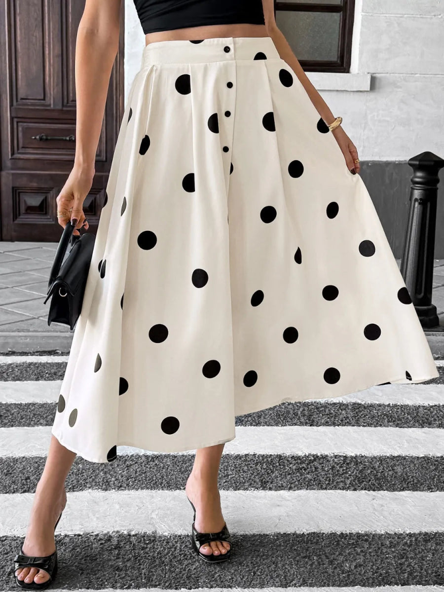 Polka Dot Skirt - Body Central