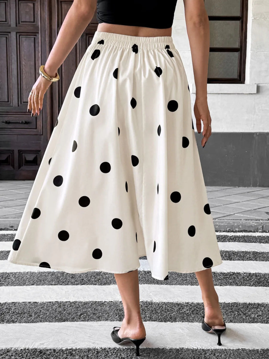 Polka Dot Skirt - Body Central