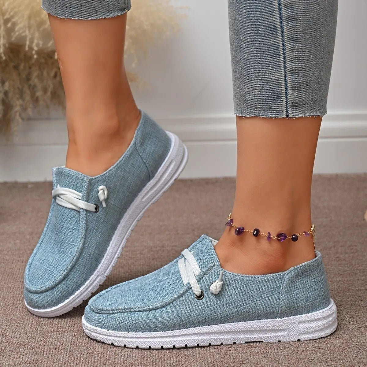 Round Toe Canvas Slip - Ons - Body Central