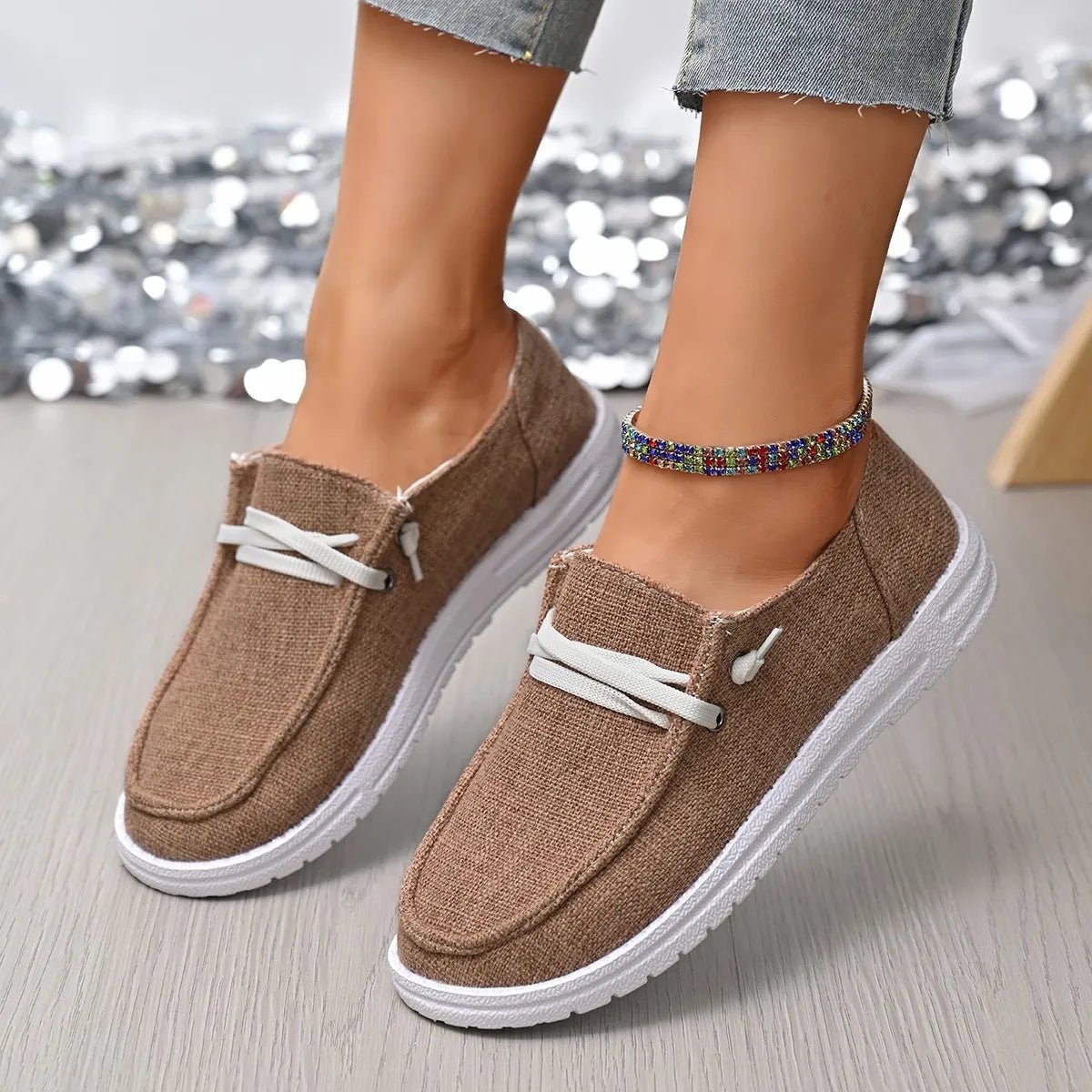 Round Toe Canvas Slip - Ons - Body Central