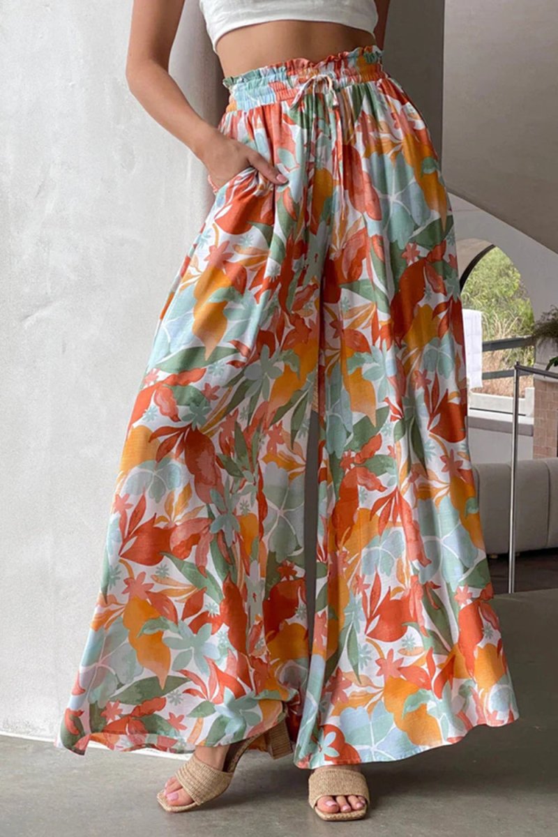 Tied Wide Leg Pants - Body Central