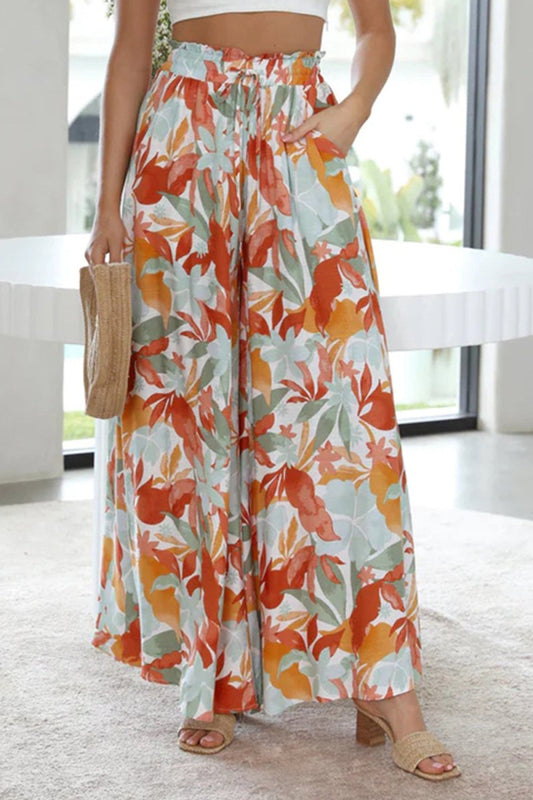 Tied Wide Leg Pants - Body Central