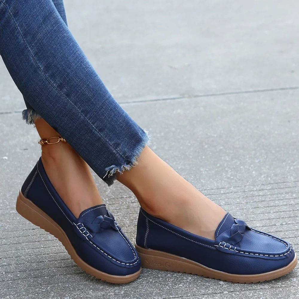 Weave Wedge Heeled Loafers - Body Central