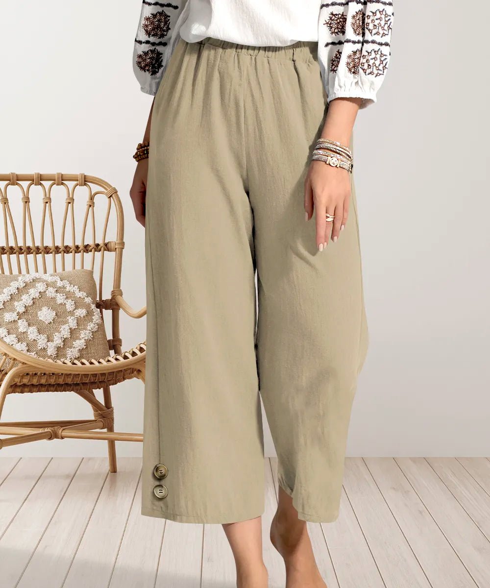 Wide Leg Cropped Pants - Body Central