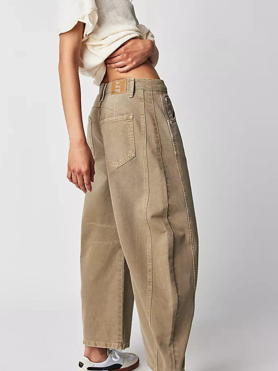 Wide Leg Relaxed Fit Jeans - Body Central