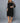 Plus size Women Midi Dress Large Size Office Style Lady Summer Dress 3/4 Short Sleeve Hollow Out Female Black Work Dresses - Body Central Store
