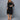 Plus size Women Midi Dress Large Size Office Style Lady Summer Dress 3/4 Short Sleeve Hollow Out Female Black Work Dresses - Body Central Store
