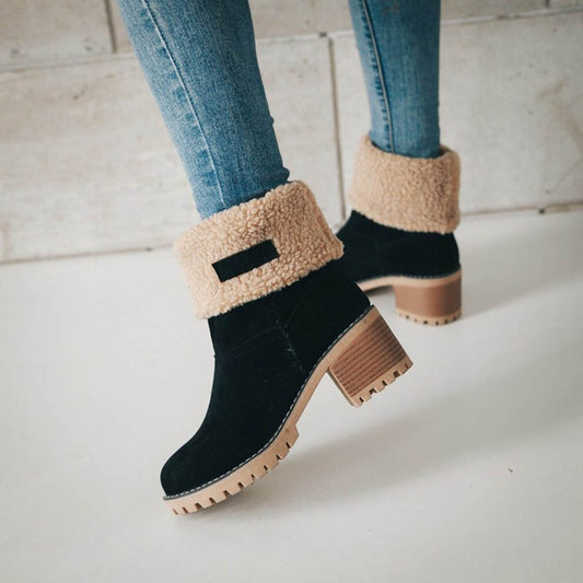 Fur Boots Warm wool booties Boot Comfortable Shoes - Body Central Store