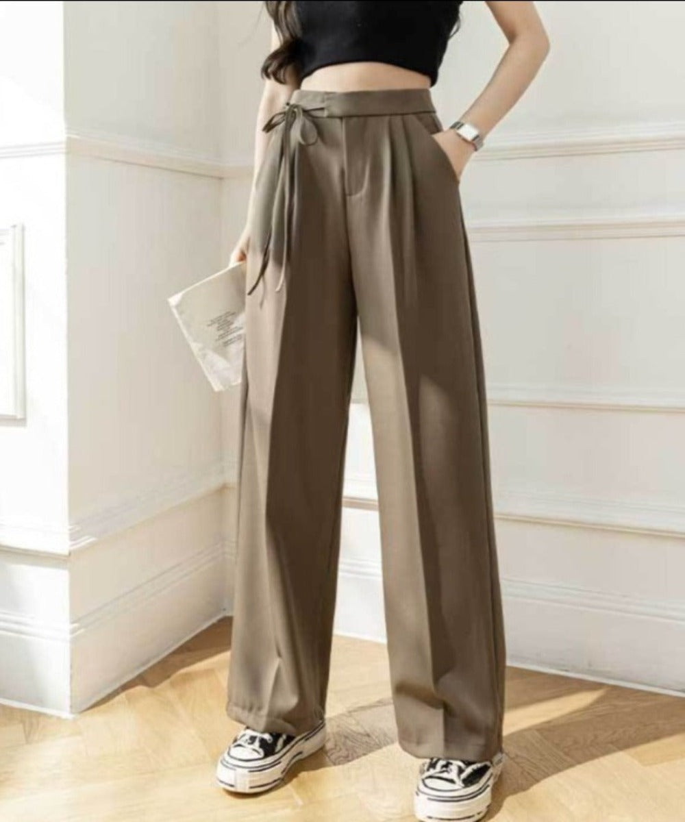 Elastic Waist Wide Leg Pants | Body Central