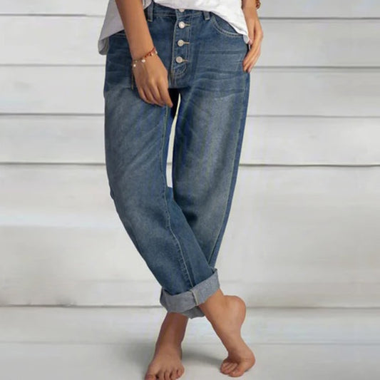 High Waist Mom Wide Leg Jeans - Body Central Store