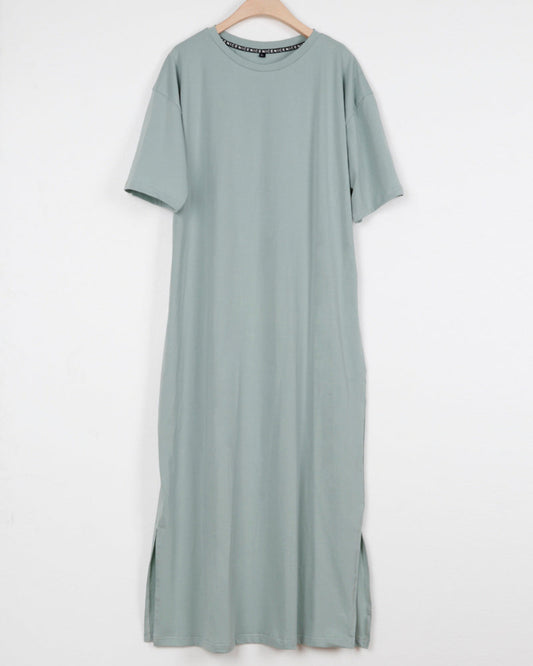 Oversized Long Slit Dress | Body Central