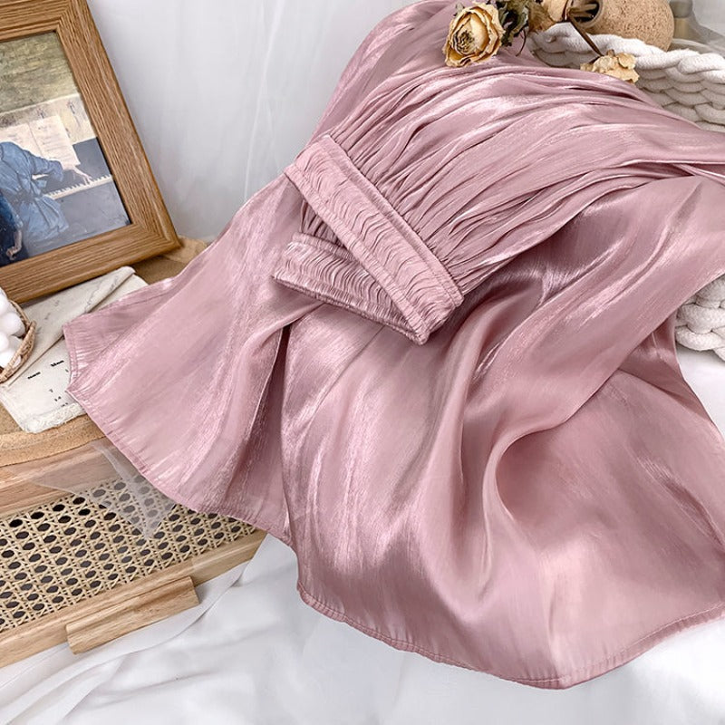 Elastic High Waist A-Line Midi Skirt - Body Central Store
