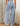 Hole Washed Wide Leg Jeans - Body Central Store