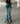 Slit Raw Edge Strappy Flared High Waist Jeans - Body Central Store