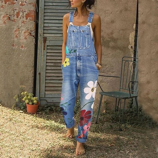 Stylish Strap Overall Denim Streetwear Harem Romper Jumpsuit Jeans- Body Central