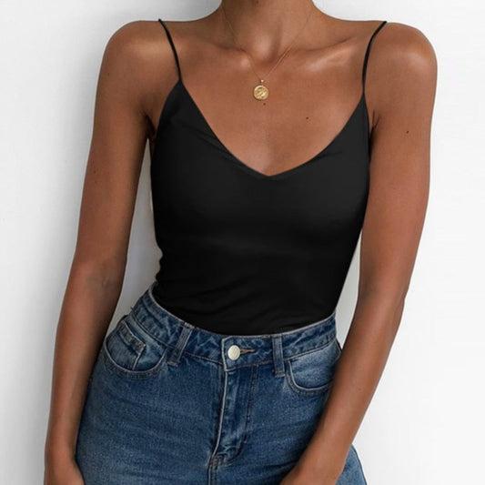 Top Sexy Strap Slim Sleeveless Camisole | Body Central