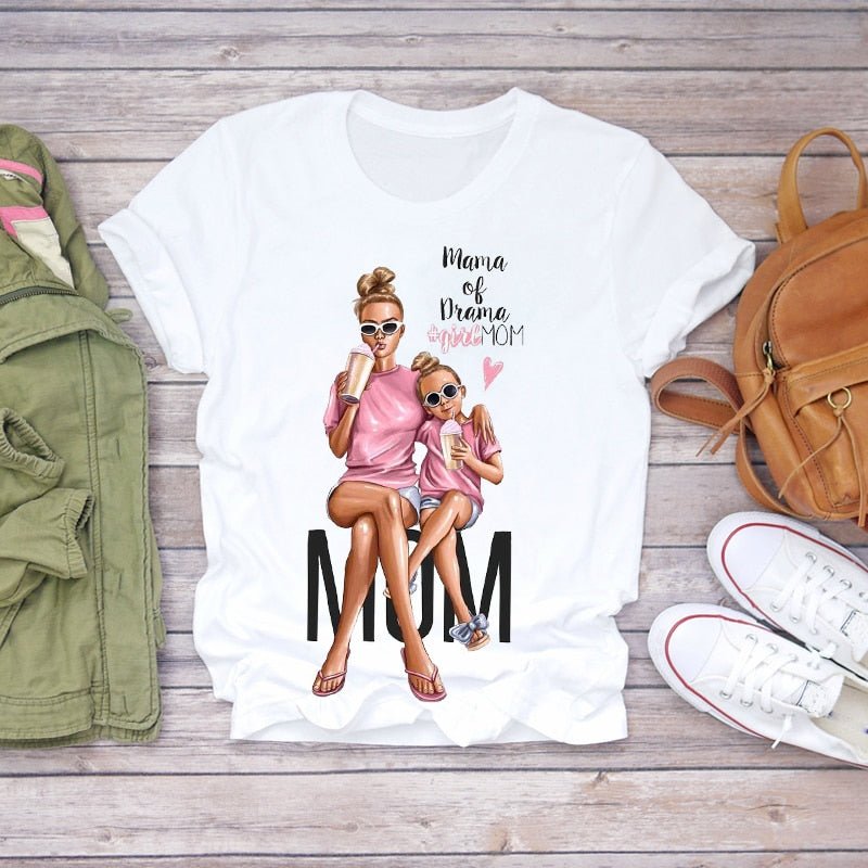 Cartoon Super Mom T-shirt - Body Central