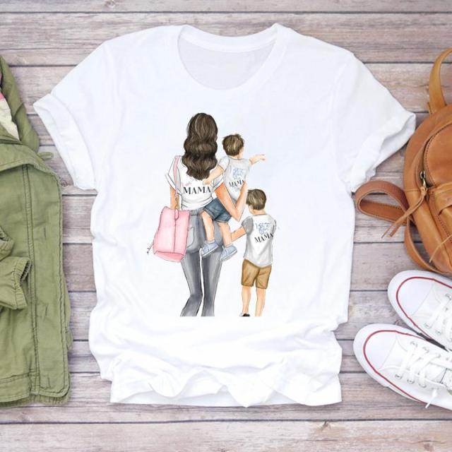 Cartoon Super Mom T-shirt - Body Central