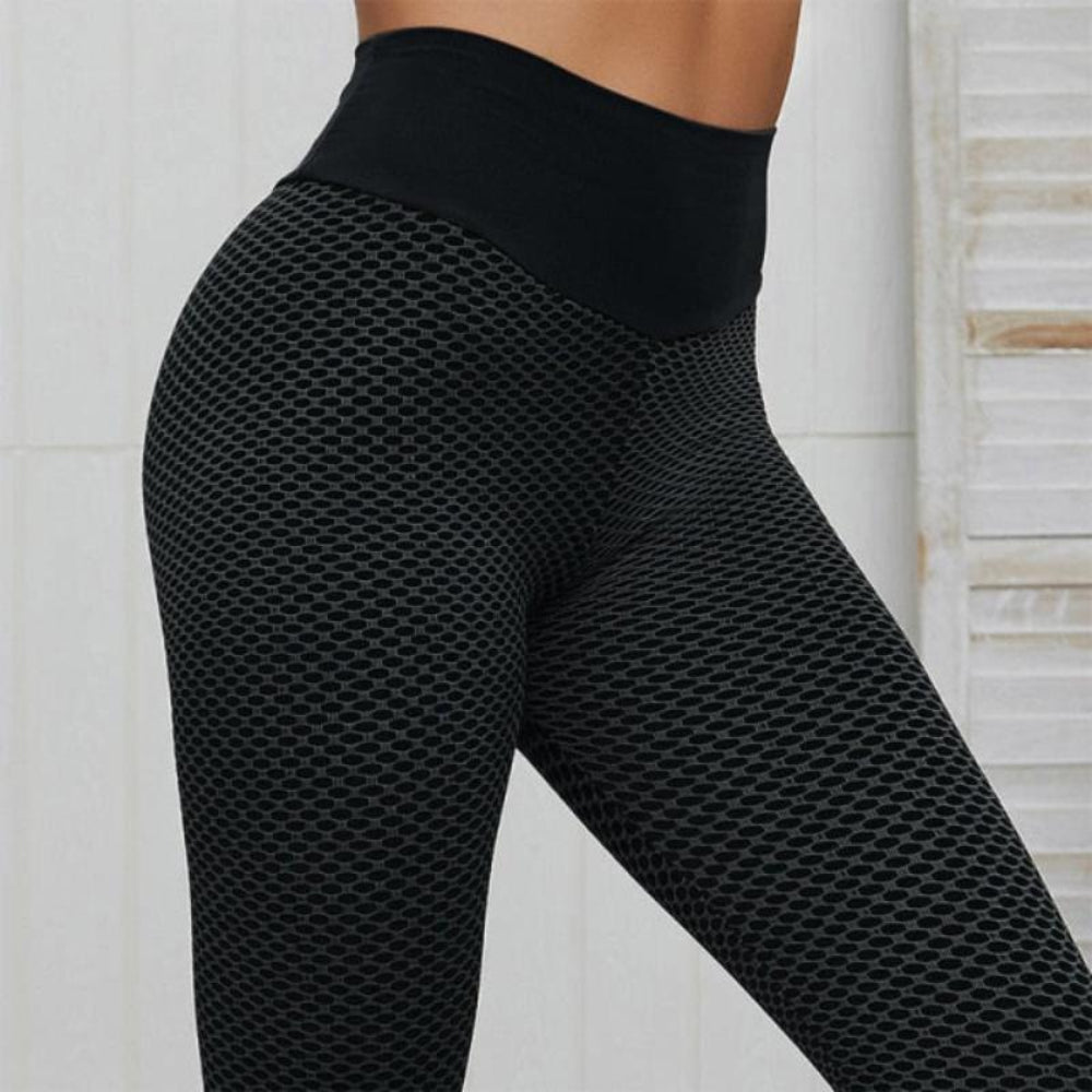 Dot High Waist Fitness Push Up Workout Leggings - Body Central