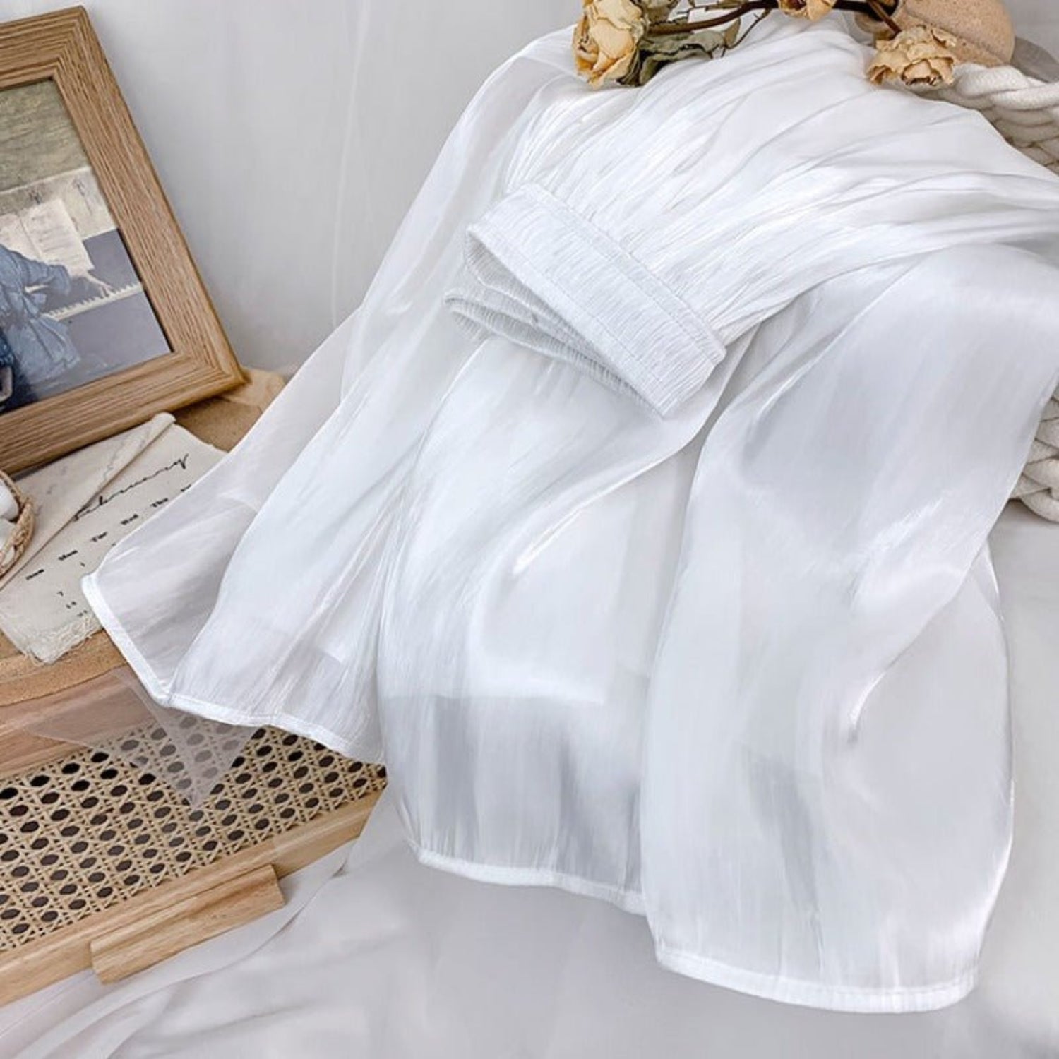 Elastic High Waist A - Line Midi Skirt - Body Central