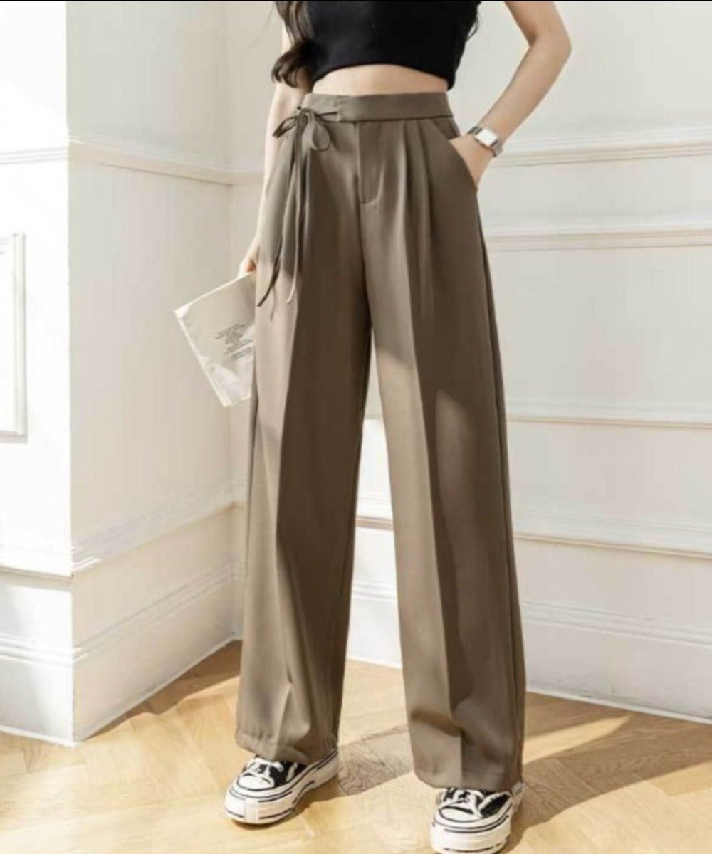 Elastic Waist Wide Leg Pants - Body Central