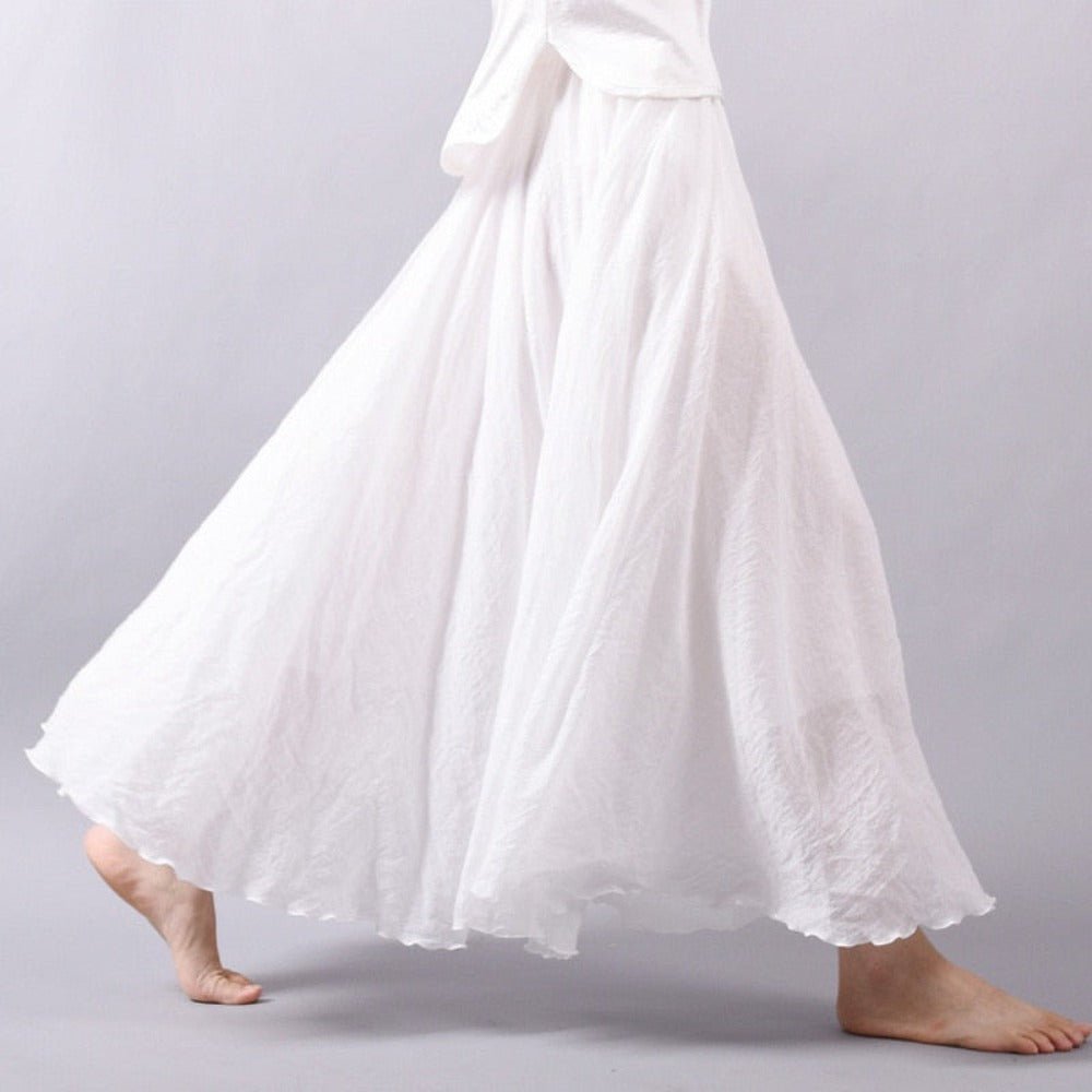 Elegant High Waist Linen Maxi Skirt - Body Central