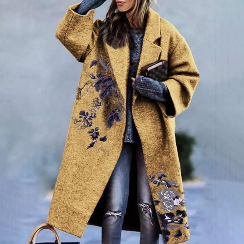 Elegant Outwear Single Button Loose Wool Coat - Body Central