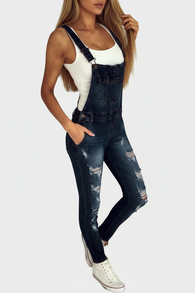 Fashion Overall Straps Jeans - Body Central