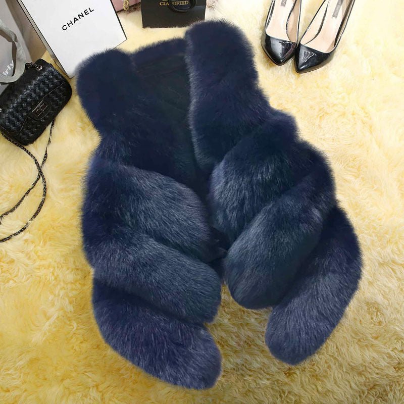 Faux Fur Vest Soft Waist Coat Sleeveless Jacket - Body Central