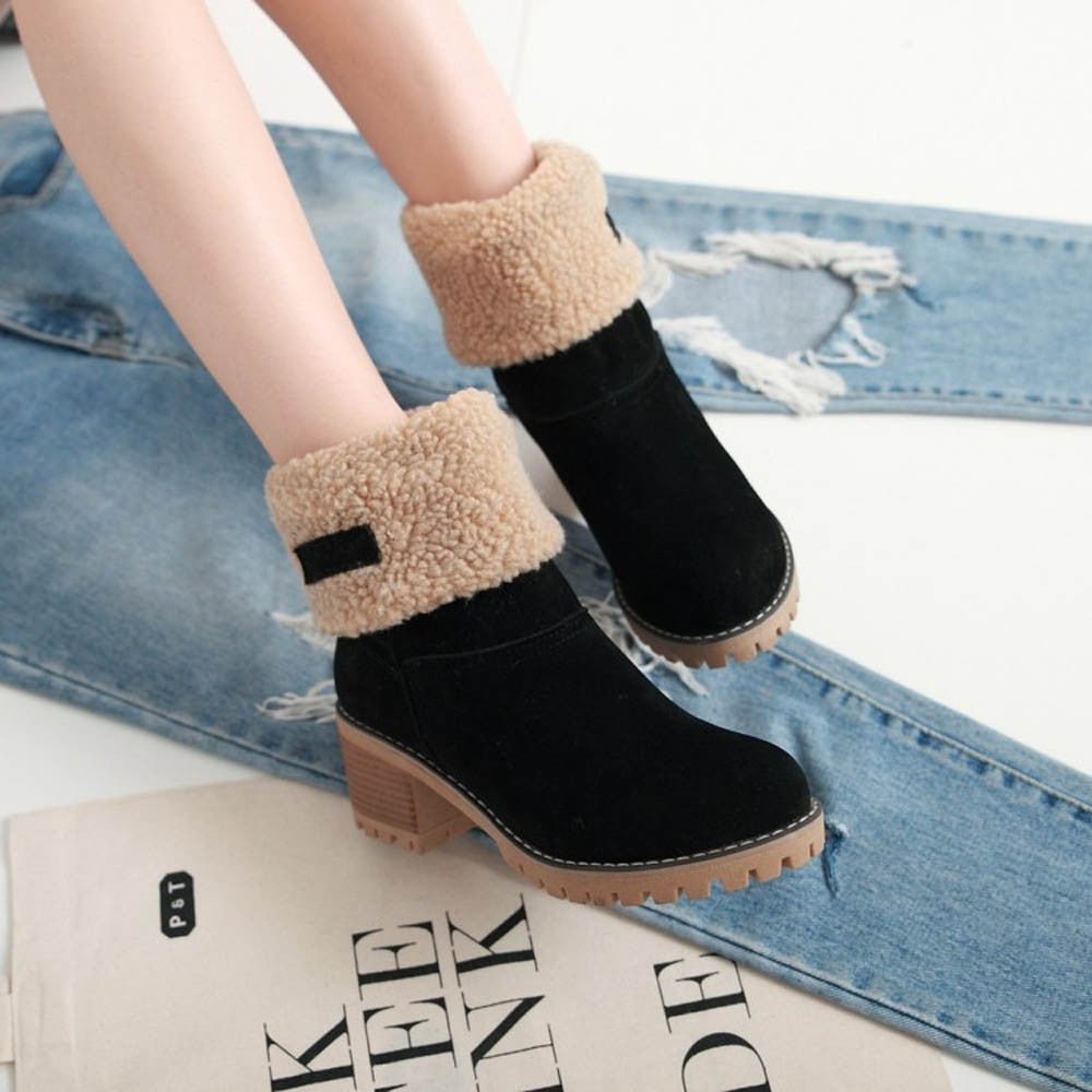Fur Warm Wool Comfortable Boots - Body Central