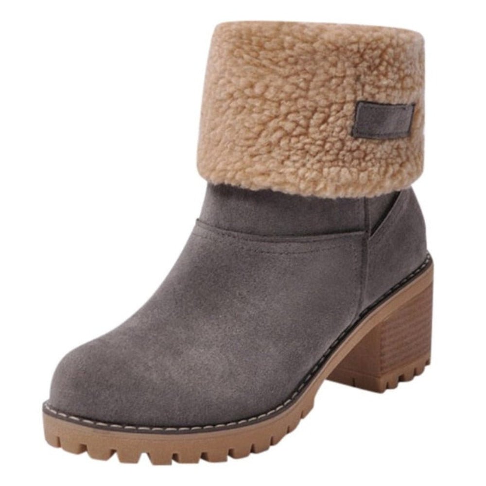 Fur Warm Wool Comfortable Boots - Body Central