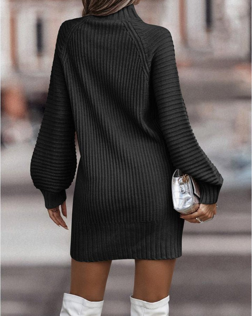 Knitted Long Sleeve Slim Elegant Bodycon Mini Dress - Body Central