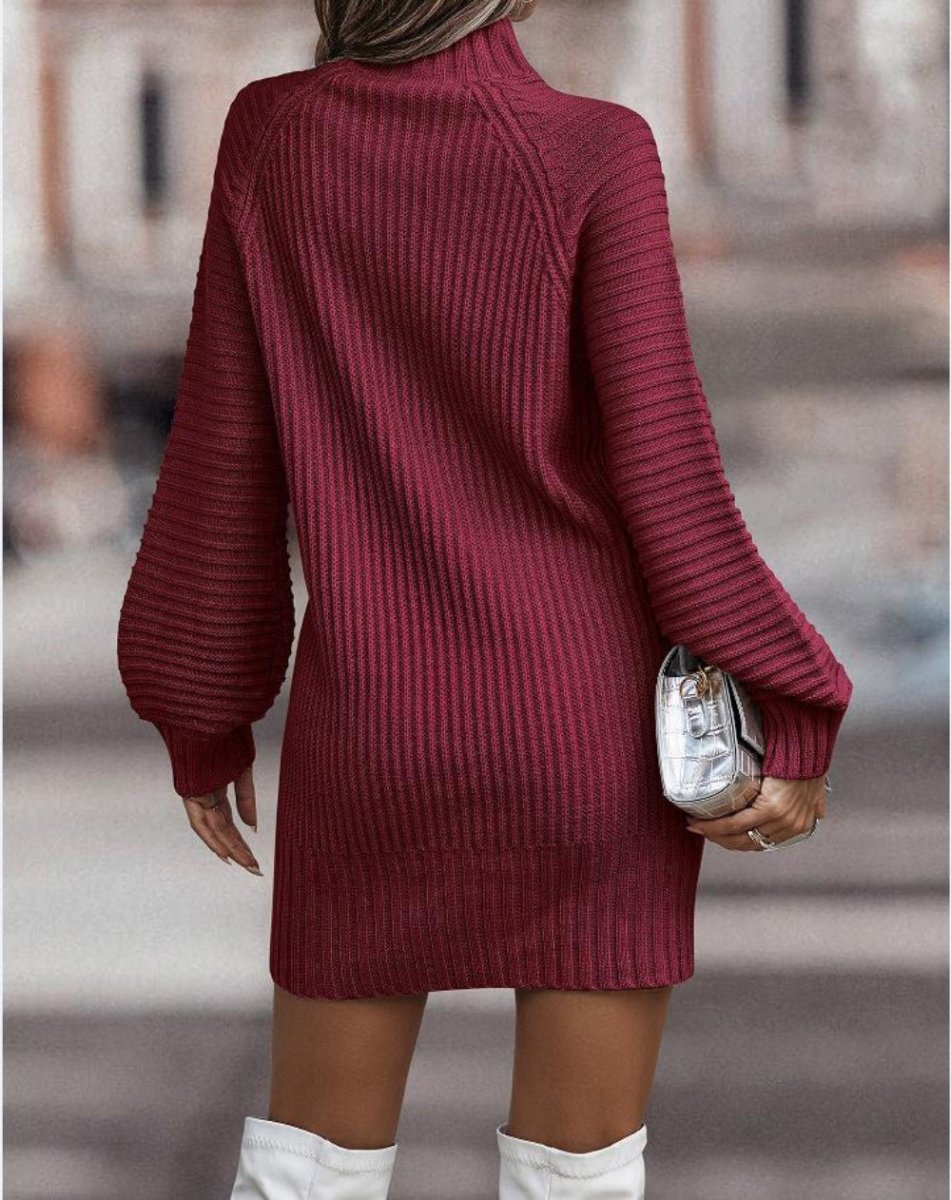 Knitted Long Sleeve Slim Elegant Bodycon Mini Dress - Body Central