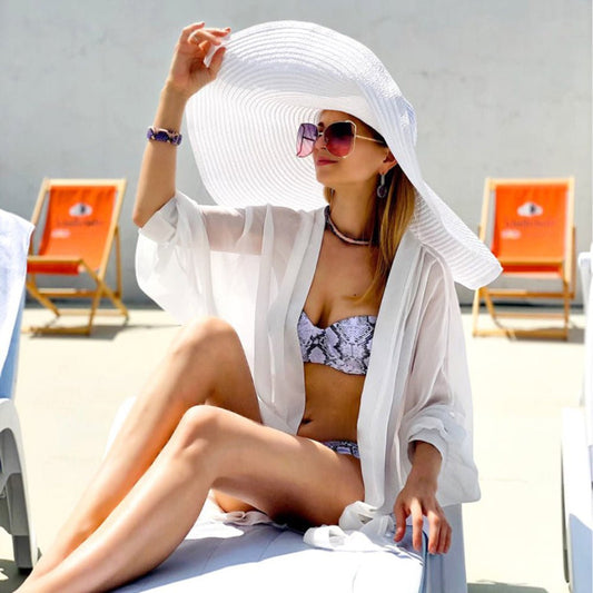 Large Brim Sun Hat - Body Central
