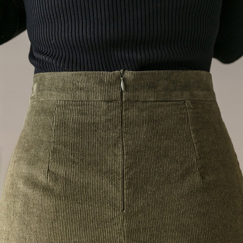 Mini Casual High Waist A - Line Skirt - Body Central