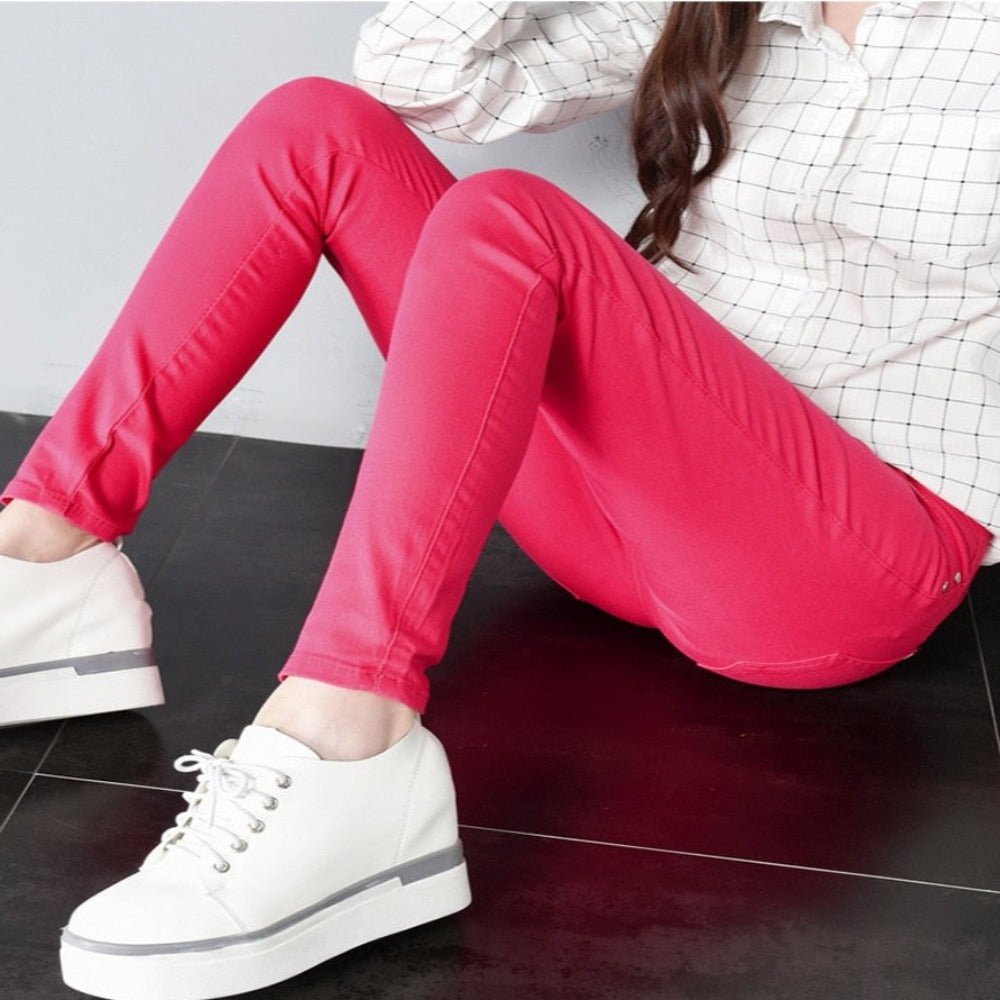 Pencil Skinny Candy Color Slim Pants - Body Central