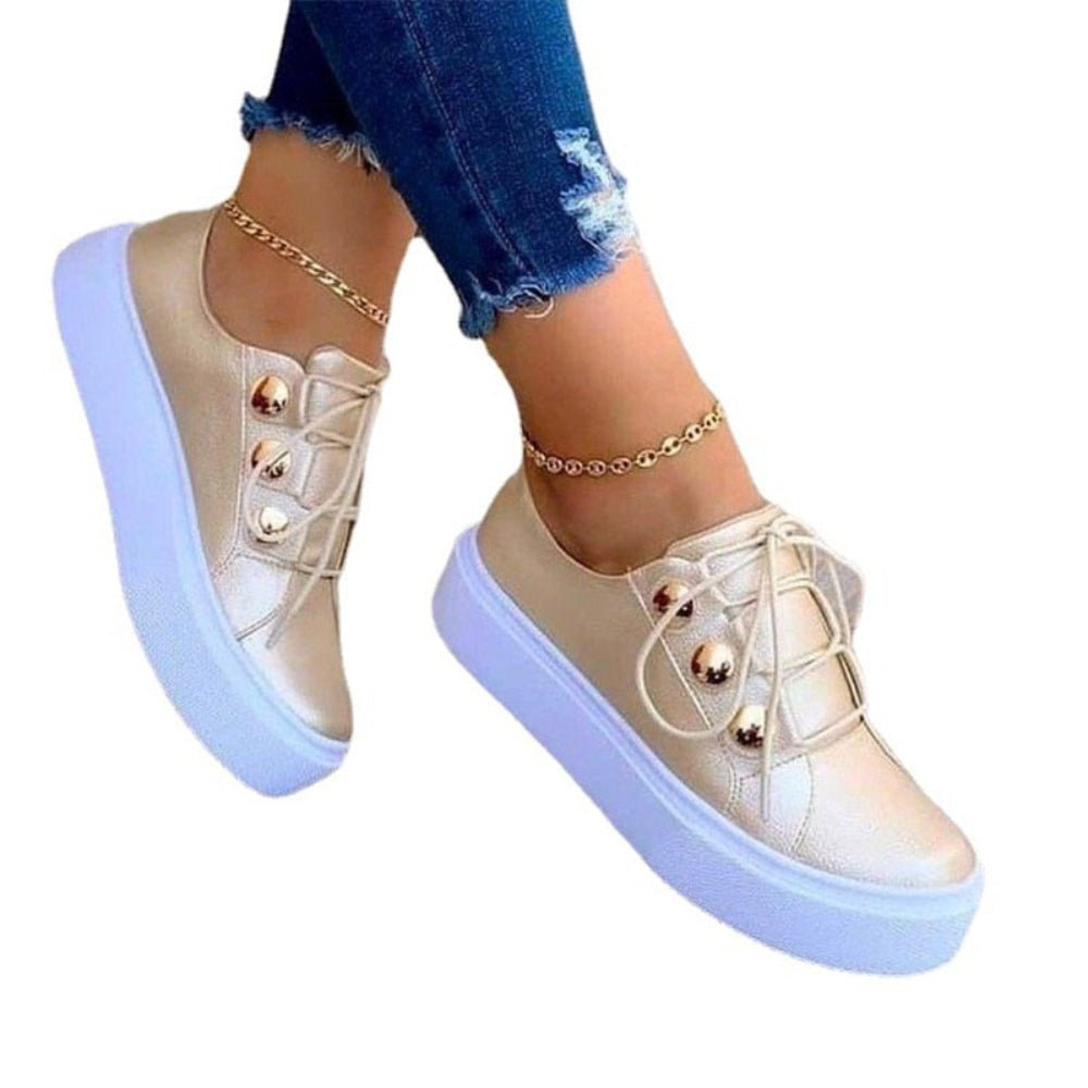 Platform Lightweight Flat Sneakers - Body Central