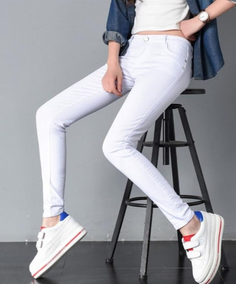 Pencil Skinny Candy Color Slim Pants - Body Central Store