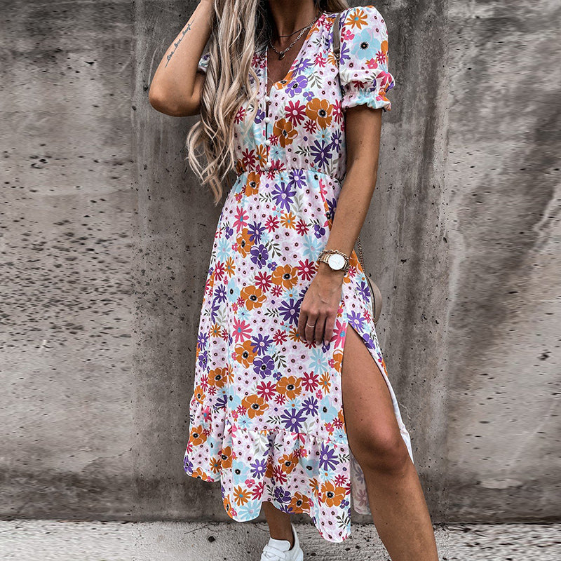 Elegant Long Dress V Neck - Body Central Store