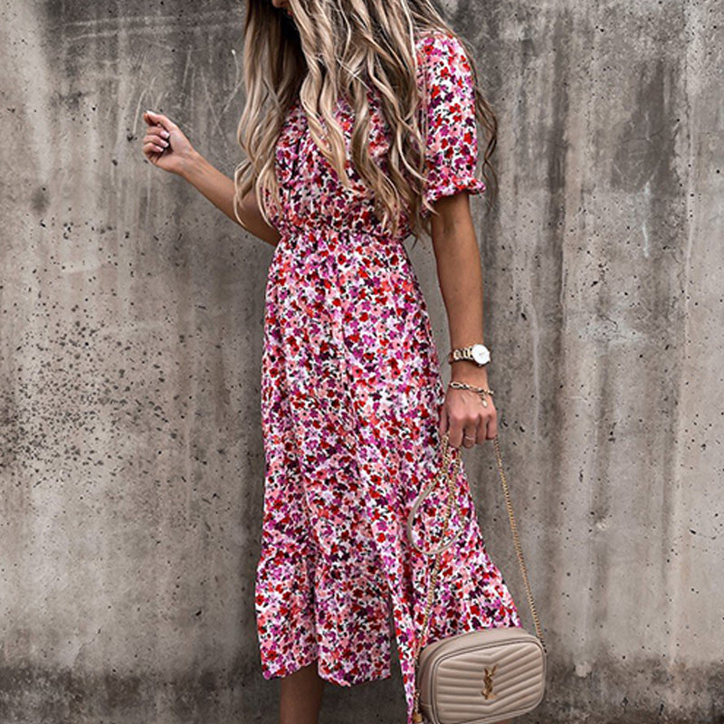 Elegant Long Dress V Neck - Body Central Store