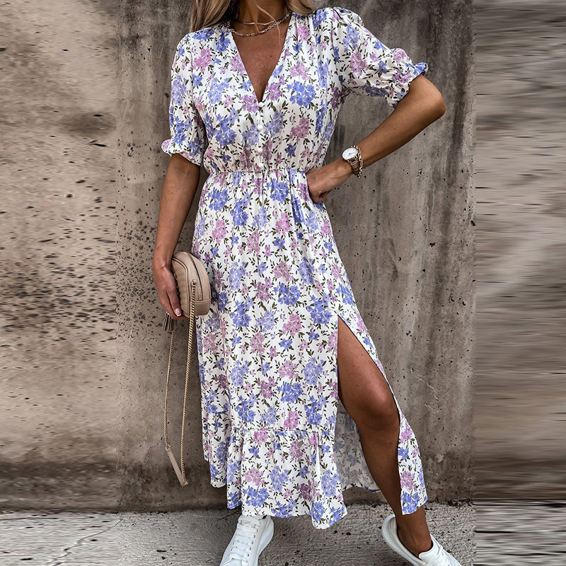 Elegant Long Dress V Neck - Body Central Store
