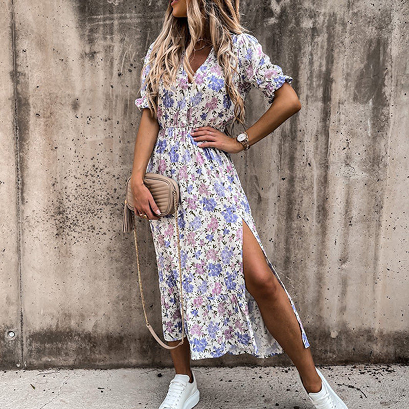 Elegant Long Dress V Neck - Body Central Store